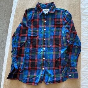 Old Navy Flannel long sleeve plaid button up shirt XSmall